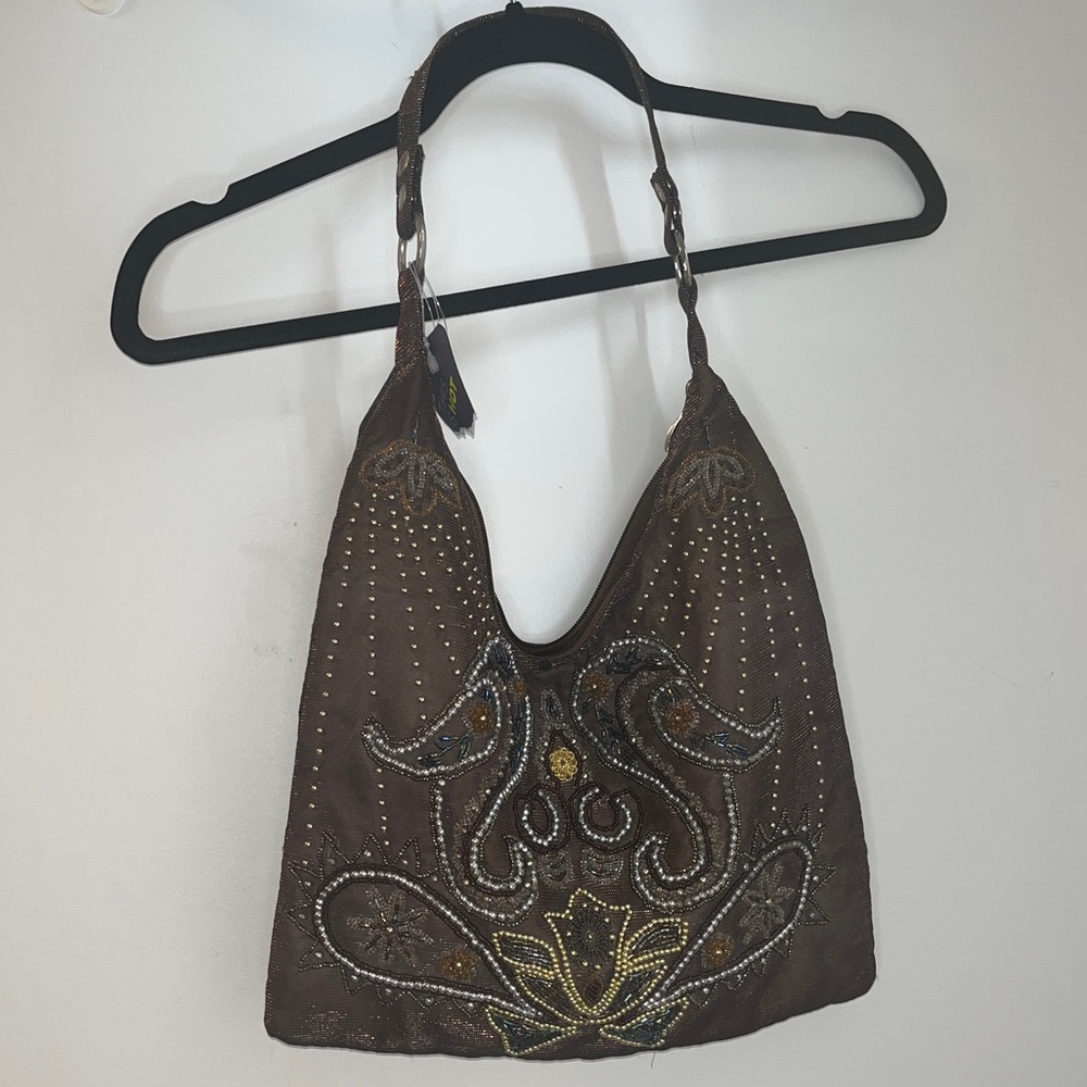 New Aldo Beaded Hobo Shoulder Bag - Picture 3 of 9